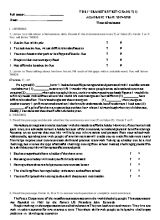 Đề kiểm tra học kì 1 môn Tiếng Anh Lớp 7 - Năm học 2019-2020 (Có đáp án)